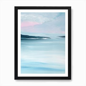 Azure landscape painting Art Print