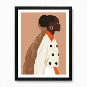 Illustration Of An African Woman Art Print