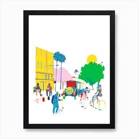 A Quiet Day In Nice, France In The Summertime Art Print