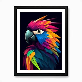 Colorful Parrot Art Print