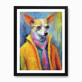 Pawsitively Vogue; Dog Inspired Oil Brush Strokes Póster