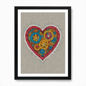 Heart Of Gears 2 Art Print