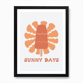 Sunny Days Ice Cream Art Print