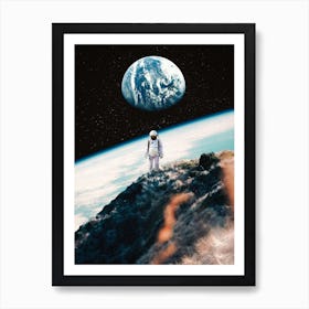 Lonely Astronaut Art Print