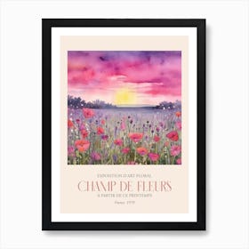 Champ De Fleurs, Floral Art Exhibition 06 Art Print