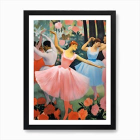 Blossoming Ballet 1 Art Print