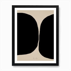 Abstract Black Object 4 Art Print