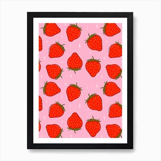 Strawberry Print Art Print