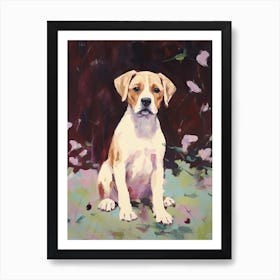 A Boxer Dog Painting, Impressionist 4 Art Print