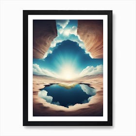 Upside Down World Art Print