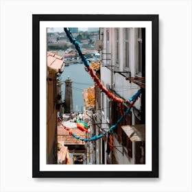 The Streets Of Porto From Above Portugal Art Print