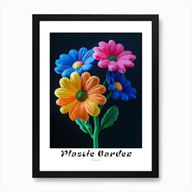 Bright Inflatable Flowers Poster Gerbera Daisy 2 Art Print