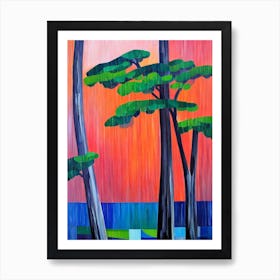 Longleaf Pine Tree Cubist 1 Poster