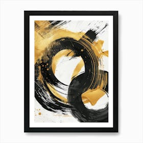 Abstract Circles Canvas Print 17 Art Print