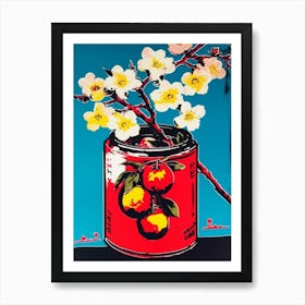 Apple Blossom In A Can Pop Art  Art Print