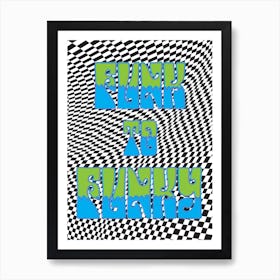 Funk To Funky Blue Poster