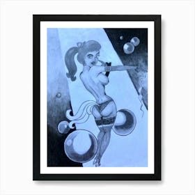 Sexy Lady Art Print