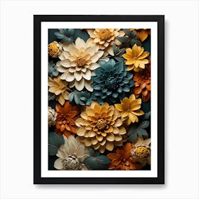 Paper Flowers 7 Art Print