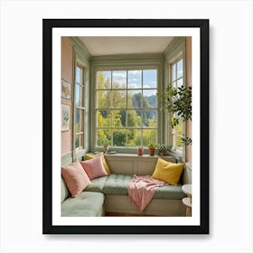 Cosy Window Seat Art Print