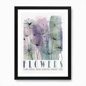 Flower Painting Art Print