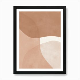 Boho abstract shapes 4 Art Print