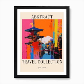 Abstract Travel Collection Poster Kyoto Japan 2 Art Print