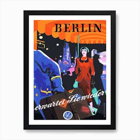 Welcome To Berlin, Germany Art Print