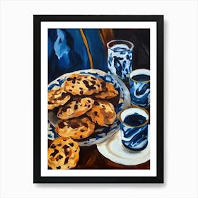 Chocolate Chips Cookies Painting 2 Art Print