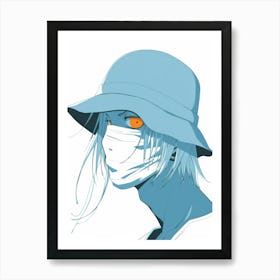 Girl In A Hat 18 Art Print