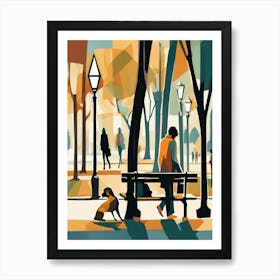 Afternoon in the park Art Print