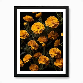 Yellow Carnations Art Print