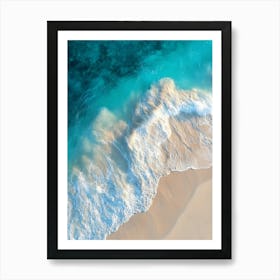 Aerial View Of A Beach 28 Art Print