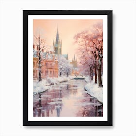 Dreamy Winter Painting Cambridge United Kingdom 1 Art Print