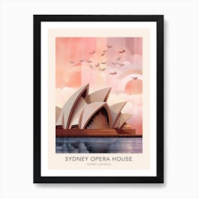 Sydney Opera House Sydney Australia 2 Travel Poster Art Print
