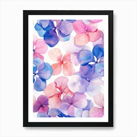 Hydrangea Flowers Art Print