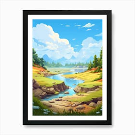 Coastal Plains Cartoon 1 Poster