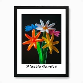 Bright Inflatable Flowers Poster Edelweiss 2 Art Print