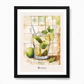 Mojito Tile Poster 7 Art Print