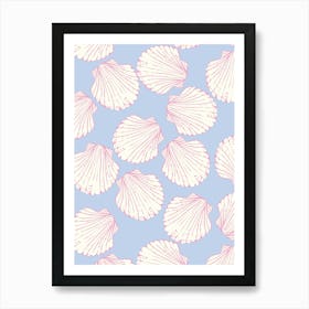 Seashell Pattern Art Print