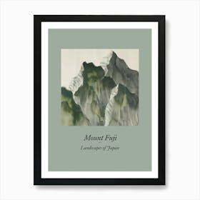 Landscapes Of Japan Mount Fuji 71 Art Print