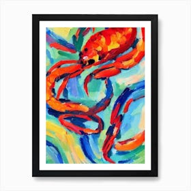 Shrimp Matisse Inspired Art Print