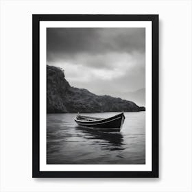 Black And White Boat Art Print