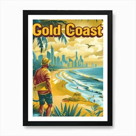 Gold Coast Vintage Travel Affiche