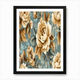 william morris floral art Art Print