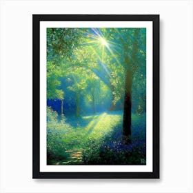 Dubrovnik Arboretum, 1, Croatia Classic Monet Style Painting Art Print