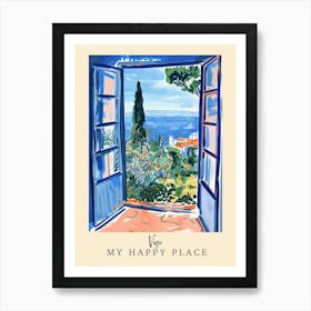 My Happy Place Vigo 3 Travel Poster Art Print