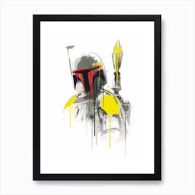 Boba Fett Watercolor Art Print