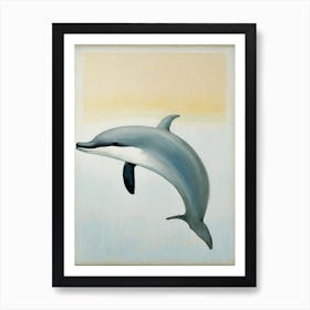 Dolphin Symbol Abstract Painting Art Print