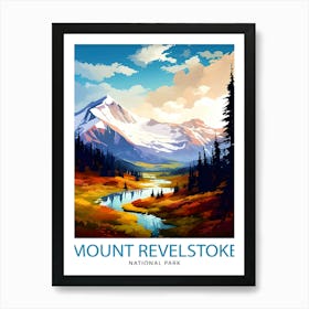 Mount Revelstoke National Park Print Canadian Wilderness Poster Revelstoke Art Forest Landscape Decor British Columbia Wall Art Nature 1 Art Print