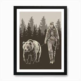 Bear Hunter Art Print